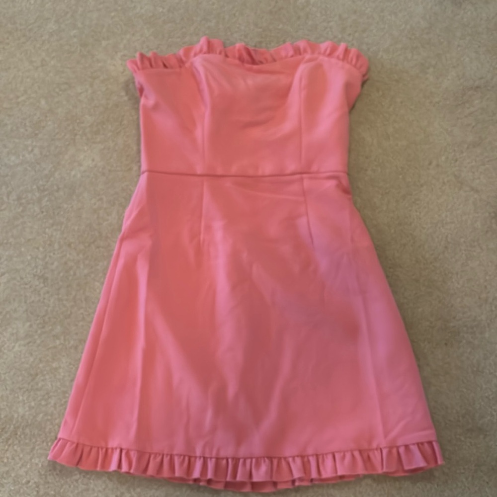 French Connection whisper ruth frill dress